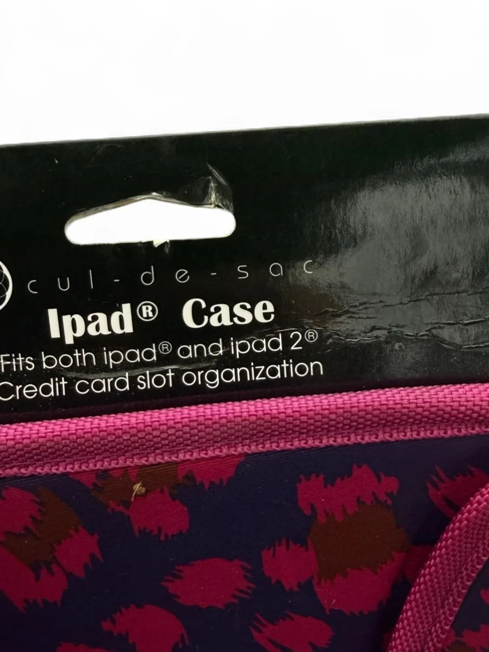 NWT Cul de Sac Y2K Pink Leopard Folio iPad Case Organizer Wallet Sleeve New